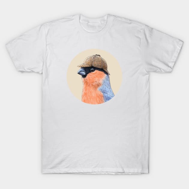 Eurasian bullfinch T-Shirt by Mikhail Vedernikov